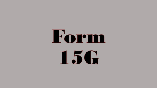 15G form online