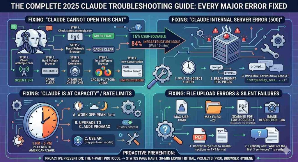How to Fix “Claude Cannot Open This Chat” and Other Common Claude Errors: The Complete 2026 Troubleshooting Guide