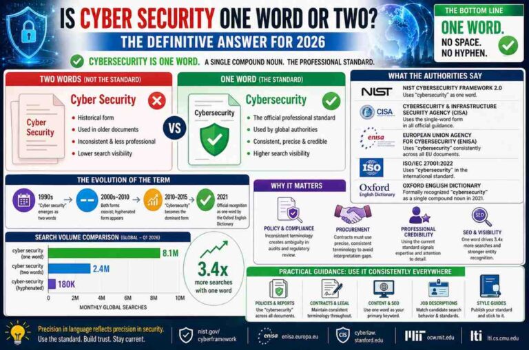Is Cyber Security One Word or Two ? : The Definitive Answer